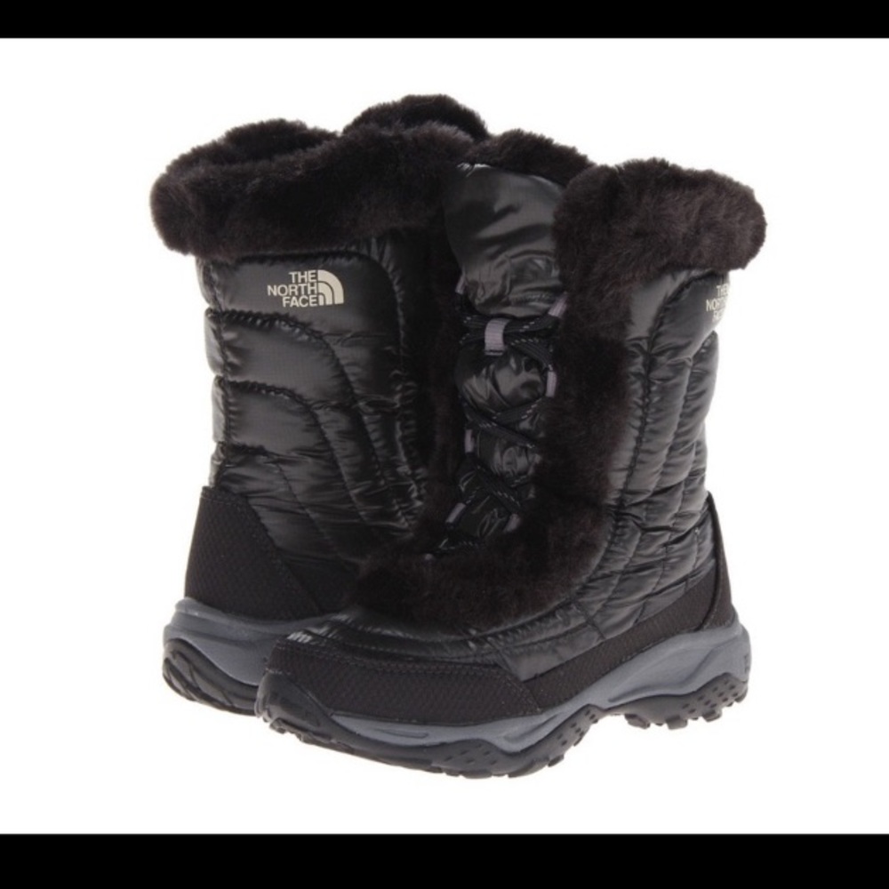The North Face Nuptse Faux Fur Boot Size 4 Kids